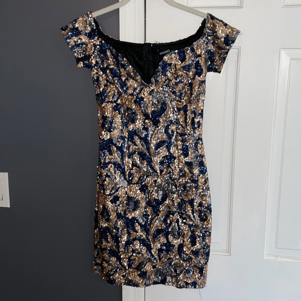 Misguided sequenced dress